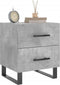 vidaXL - Nachtkastje - 40x35x47,5 - cm - bewerkt - hout - betongrijs