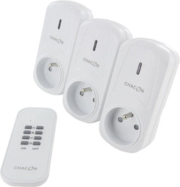 UNIVERSEEL - Set Van 3 Schakelstopcontacten En Afstandsbediening (2000W) - 54663