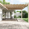 vidaXL - Luifel - verticaal - 200x360 - cm - oxford - stof - taupe
