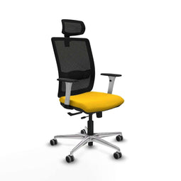 Piqueras y Crespo 1B086G2 - Bureaustoel - Verstelbare hoogte 50-62 cm - Geel