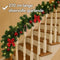 Nordlandia guirlande met verlichting - 270 cm - 35 warmwitte LED-lampjes - voor binnen en buiten
