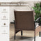 Coast 5-Delige Tuinset - Polyrattan Balkonset - Stoelen Hockers Tafel - Bruin