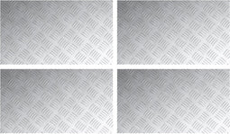 vidaXL - Aluminium - Ruitplaten - 4 - st - Antislip - 70x40 - cm