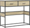 vidaXL - Wandtafel - 90x35x80 - cm - bewerkt - hout - sonoma - eikenkleurig