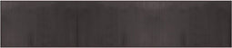 vidaXL - Vloerkleed - rechthoekig - 60x300 - cm - bamboe - donkerbruin