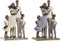 Decoratieve figuren DKD Home Decor Gouden Hars Modern Familie (17,5 x 8,5 x 26 cm) (2 Stuks)