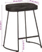 vidaXL - Barkrukken - 2 - st - zwart - 46x38x52 - cm - massief - mangohout