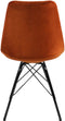 Kick kuipstoel Velvet - Oranje