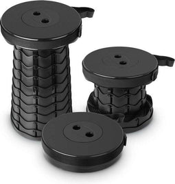 Nexxt Vouwbare Kruk - Opvouwbare Stoel - Verstelbare Hoogte 6-45 cm - Zwart