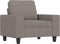 Fauteuil 60 cm stof taupe