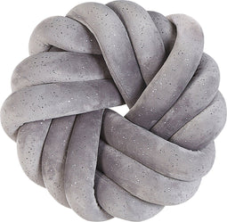 AKOLA - Sierkussen - Lichtgrijs - 30 x 30 cm - Fluweel