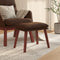 vidaXL - Voetenbank - 45x29,5x35 - cm - kunstleer - bruin