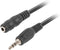Lanberg CA-MJFJ-10CC-0030-BK - Audio Jack Kabel 3,5 mm - 300 cm - Zwart