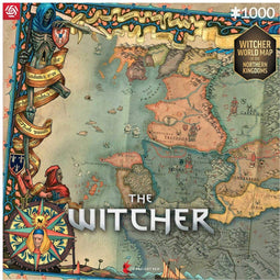 Good Loot The Witcher - Northern Kingdom Map Legpuzzel 1000 stukjes - Gedetailleerde kaart