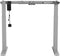 Ergo Office - Zit-sta bureau - Elektrisch in hoogte verstelbaar bureau max hoogte 123cm - max 70 kg | Zonder tafelblad - Grijs