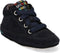 BunniesJR Zukke Zacht - Unisex Babyslofjes - Vetersluiting - Navy - Maat 22