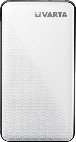 Varta Energy 10000 - Powerbank 10000 mAh - 3 apparaten gelijktijdig opladen - Wit/zwart