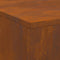 vidaXL - Tuhaard - met - Houtopslag - 100x100x30 - cm - Weerbestendig - Staal