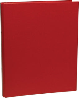 Ringmap voor formaat A4 2 ringen van 25 mm uit PVC rood