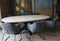 Old Inn - Eettafel Deens Ovaal Eiken met Spinpoot 220x110