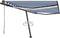 vidaXL - Luifel - automatisch - met - LED - en - windsensor - 400x350 - cm - blauw - wit