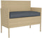 vidaXL - Ligbedkussens - voor - Bank - 2 - stuks - Antraciet - 100x40x8 - cm - Oxford - Stof
