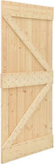 vidaXL - Schuifdeur - met - beslag - 90x210 - cm - massief - grenenhout
