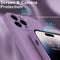 Lunso - Geschikt voor iPhone 15 Pro - Hoesje Flexibel silicone Backcover - Paars