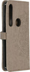 Hoesje Met Pasjeshouder Geschikt voor Motorola Moto G8 Plus - Mandala Bookcase - Grijs