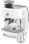 Smeg EGF03WHEU - Espressomachine met bonenmaler - 19 bar druk - Wit