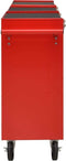 vidaXL - Gereedschapswagen - met - 21 - lades - staal - rood