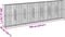 vidaXL - Schanskorf - 700x50x200 - cm - gegalvaniseerd - ijzer - zilverkleurig