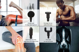 Hyundai – Massage gun - Massage apparaat met 4 opzetstukken – Zilver