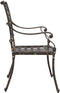 vidaXL - Tuinstoelen - 2 - stuks - in - bronzen - gietaluminium