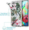 iMoshion Hoesje Geschikt voor Samsung Galaxy A71 Hoesje Siliconen - iMoshion Design hoesje - Groen / Roze / Tropical Jungle