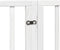 vidaXL - Hondenhek - inklapbaar - met - deur - 4 - panelen - 320 - cm - populierhout - wit