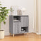 vidaXL - Dressoir - 60x35x70 - cm - bewerkt - hout - grijs - sonoma - eikenkleurig