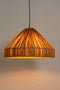 Mica Decorations Elisa - Hanglamp - H18 x Ø30 cm - Raffia - Lichtbruin