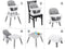 Kinderstoel - babystoel - 6-in-1 - multifunctioneel - grijs wit