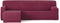 Hoes voor chaise longue met korte armleuning links Eysa TROYA Bordeaux 170 x 110 x 310 cm