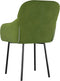vidaXL - Eetkamerstoelen - 2 - st - fluweel - lichtgroen