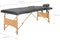 vidaXL - Massagetafel - met - 2 - zones - 186x68 - cm - houten - frame - antraciet