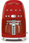 SMEG DCF02RDEU - Filterkoffiemachine - 10 koppen - Rood