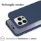 iMoshion Hoesje Geschikt voor iPhone 14 Pro Max Hoesje Siliconen - iMoshion Color Backcover - Donkerblauw