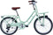 Wings Retro Kinderfiets - Fiets voor Meisjes - 22 Inch 34 cm - 6 Versnellingen - V-Brakes - Lichtgroen