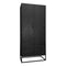 Kabinet kast Daan - Kabinet kast mangohout - Vakkenkast zwart 200 cm