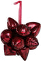 PTMD Liv Kersthanger Ornament - 8 x 8 x 8 cm - Glas - Bordeaux rood