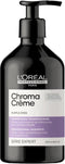 L’Oréal Professionnel Serie Expert Chroma Crème Purple Corrigerende Zilvershampoo - 500 ml- Zilvershampoo - Voor Gekleurd haar -