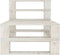 vidaXL - Tuinmiddenbank - pallet - hout - wit