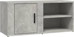 vidaXL - Tv-meubel - 80x31,5x36 - cm - bewerkt - hout - betongrijs